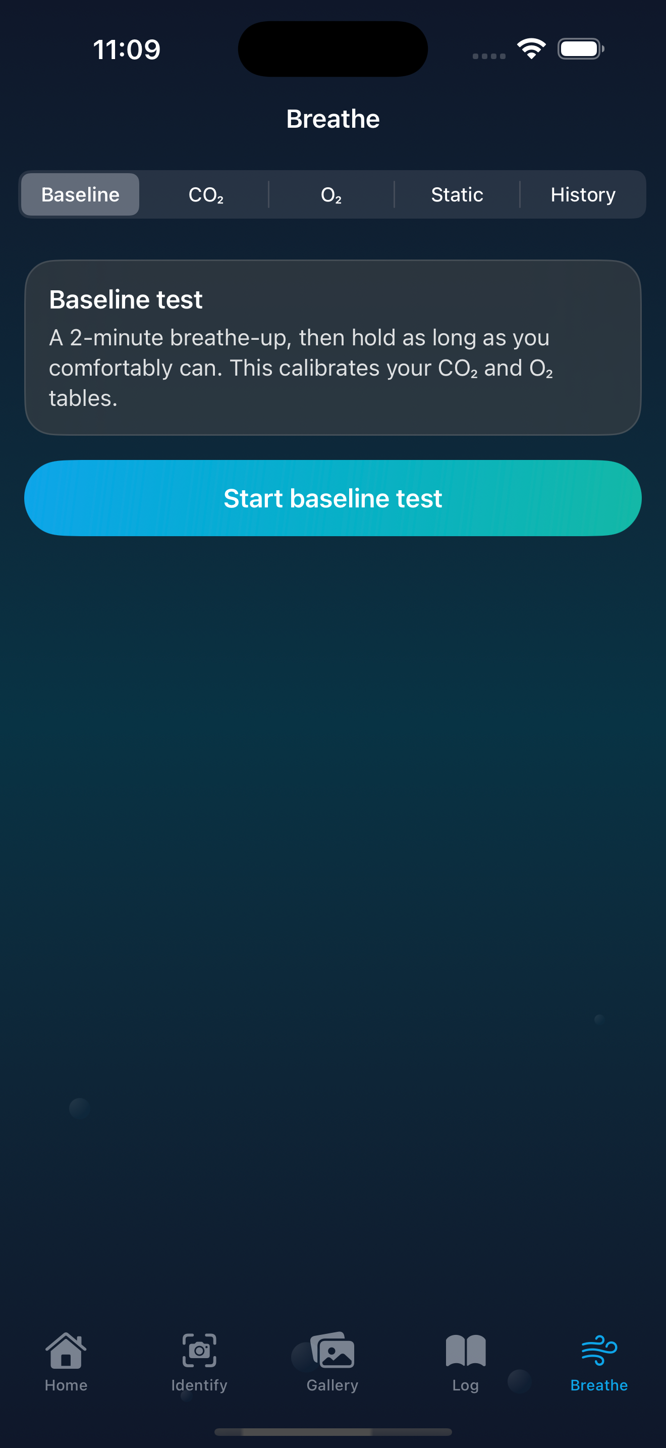 Breath training
